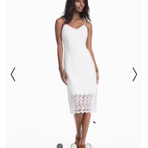White House Black Market white lace dress - 8